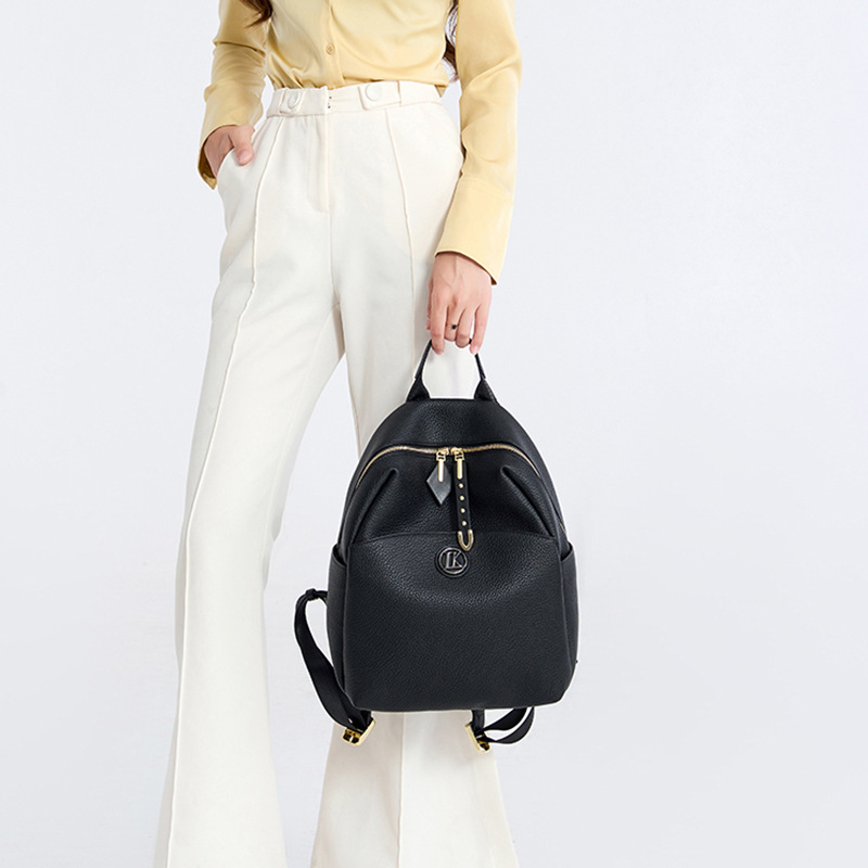 LORDLY KNACK designer bag light luxury genuine soft leather Backpack bag versatile high-quality fashion classic backpack for woman