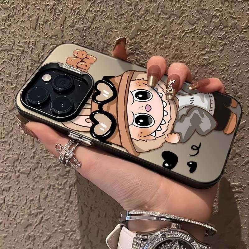 Heart-shaped Labubu 16 15 Dual-layer 14 Pro Max Phone Case Apple