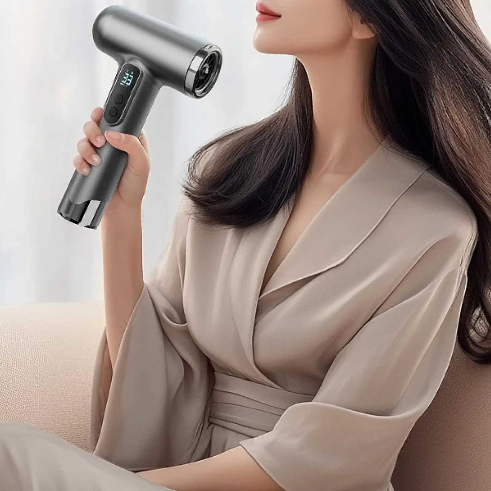 3-Speed Turbofan Dust Blower Hair Care Fast Drying Hair Dryer Air Duster for Outdoor Hotel Art Painting Travel Computer Cleaning W250819