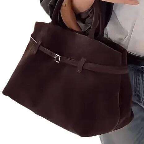 Fashion Big Square Office Chocolate Shoulder Bag Woman Strap Buckle Designer Female Autumn Winter Tote Purse Handbags bag