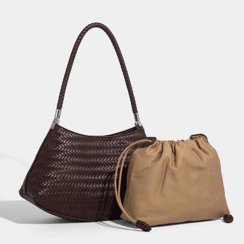 Vintage Bags For Women Designer Handbags Purses New In PU Imitation Braided Emed Pattern Small Underarm Shoulder