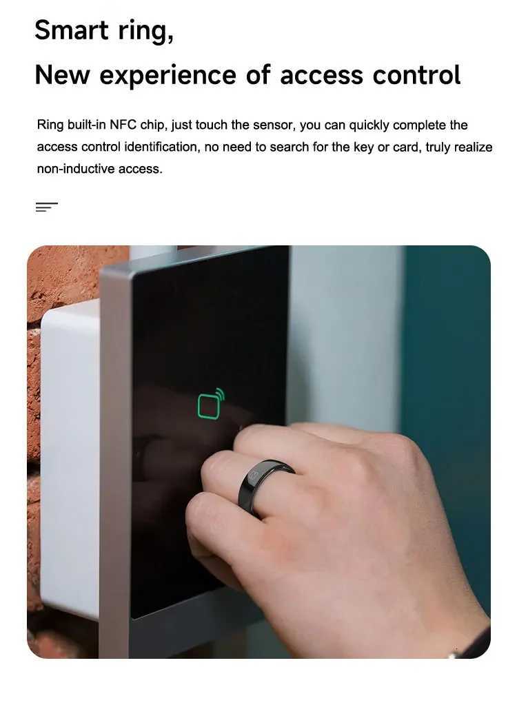 2025 New For Huawei Xiaomi Samsung Apple Smart Ring NFC Heart Rate Blood Pressure Multi-Sport Monitor 5ATM SmartRing Women Men W250819