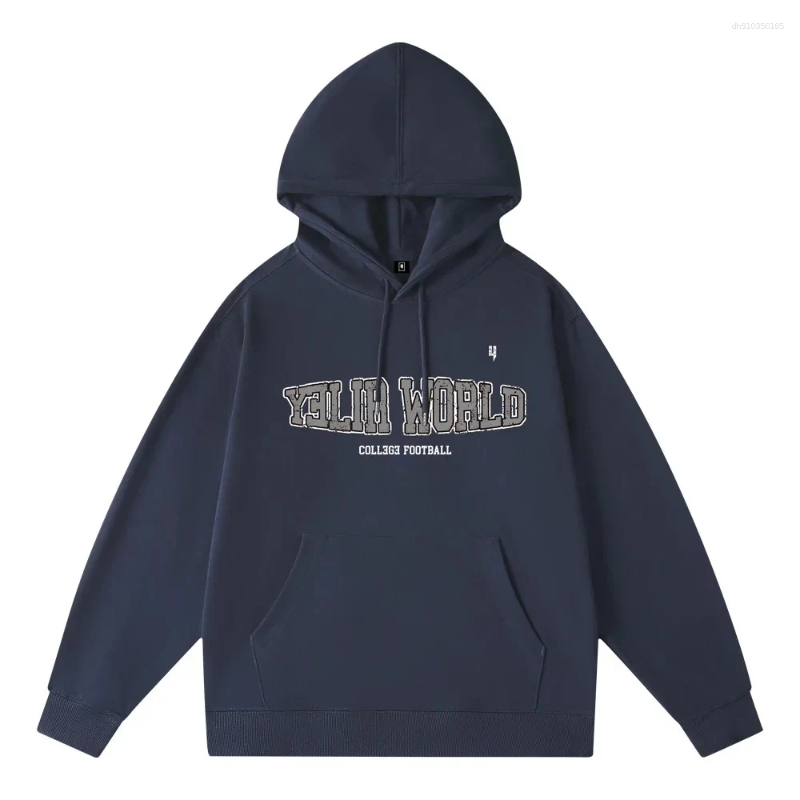 Men's Hoodies Oversized Hoodie Casual Loose Bottom Sweatshirt Autumn Winter Large Loop Fashion Brand Print Base Shirt