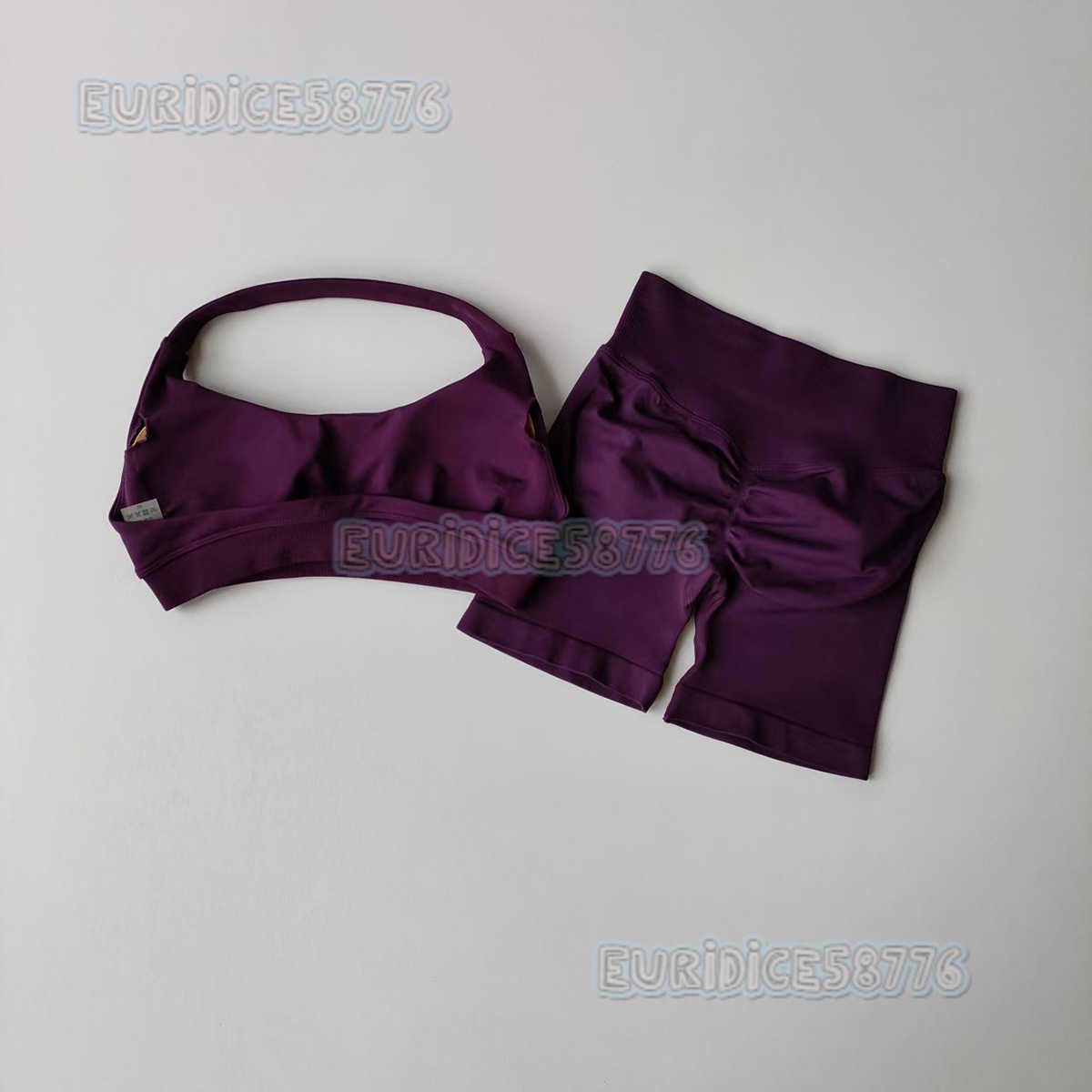 Halter Neck Yoga Set for Women High Waist Yoga Outfit Tight Versatile Fitness Shorts Sports Set H250819