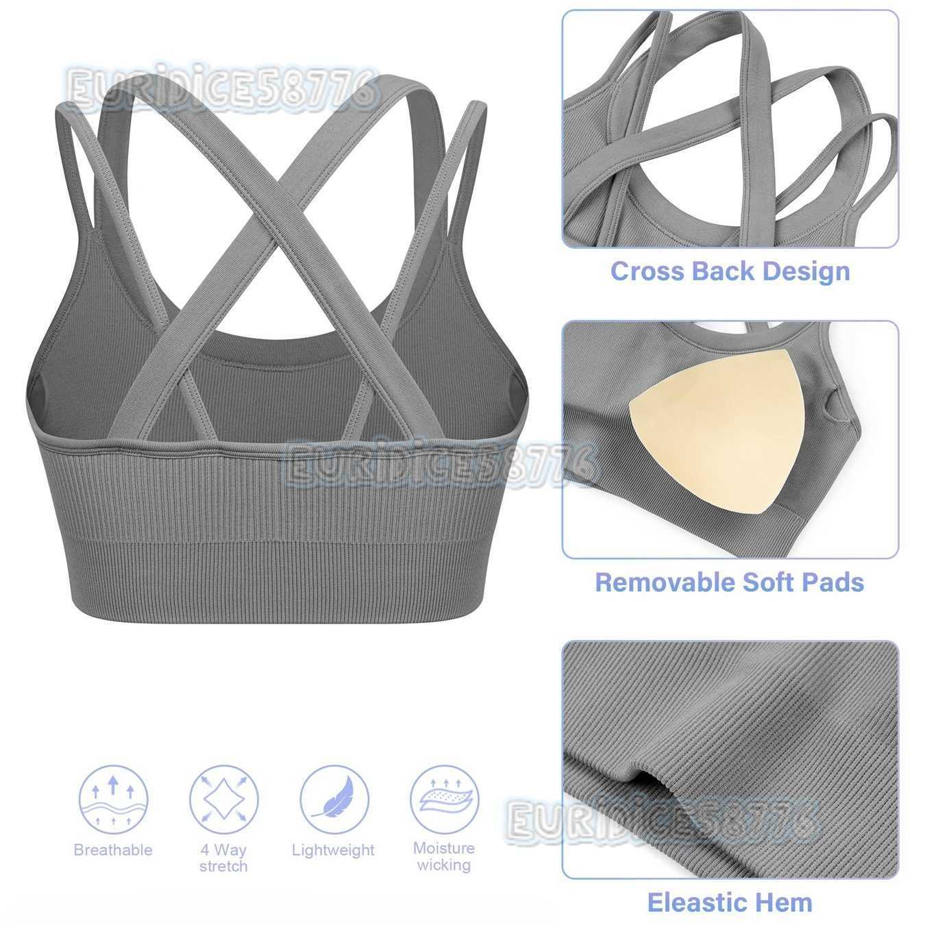 Fitness Yoga Bra Outdoor Training Padded Vest Sports Yoga Wear for Women H250819