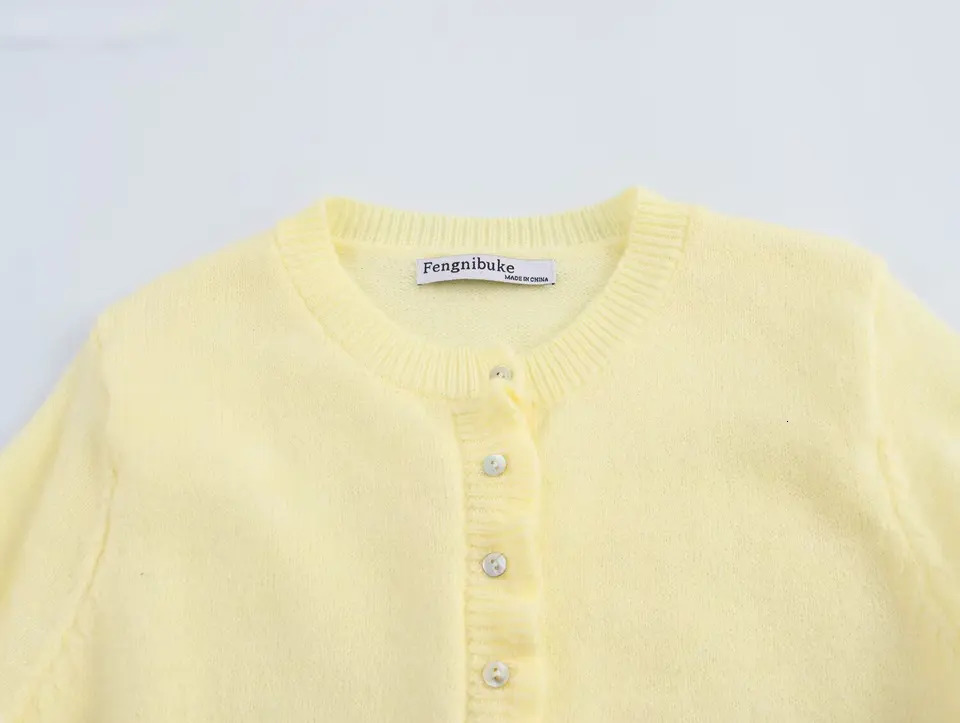 TRAFZA Women Elegant Knit Cardigan Yellow Petal Sleeve Sweater Spring Fashion Versatile Sweet Vibrant 250819