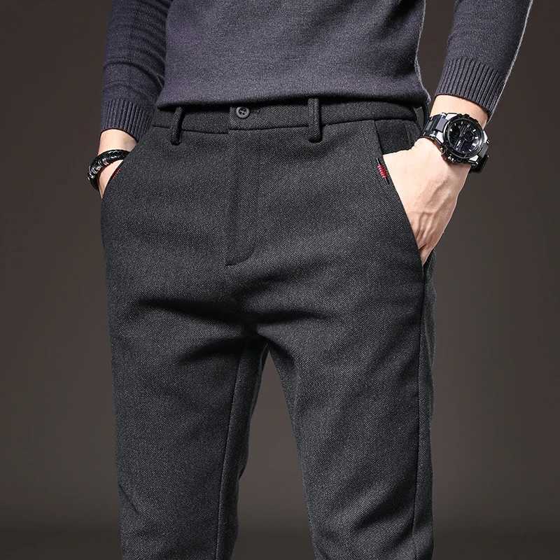Autumn and Winter New Mens Casual Pants Slim Fit Comfortable Waist Straight Sleeve Fashion Versatile Pants W250819
