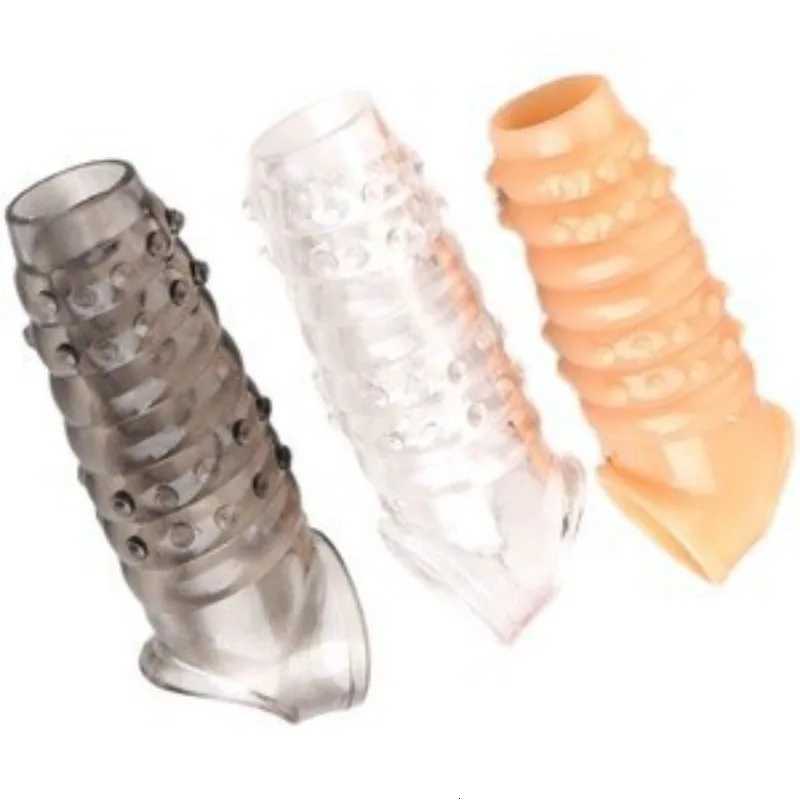 11cm Penis Enlargement Sleeve Glans Expose Prostate Massage Penis Extender Sex Toys for Couples Delay Time Adult Toys XJ250819