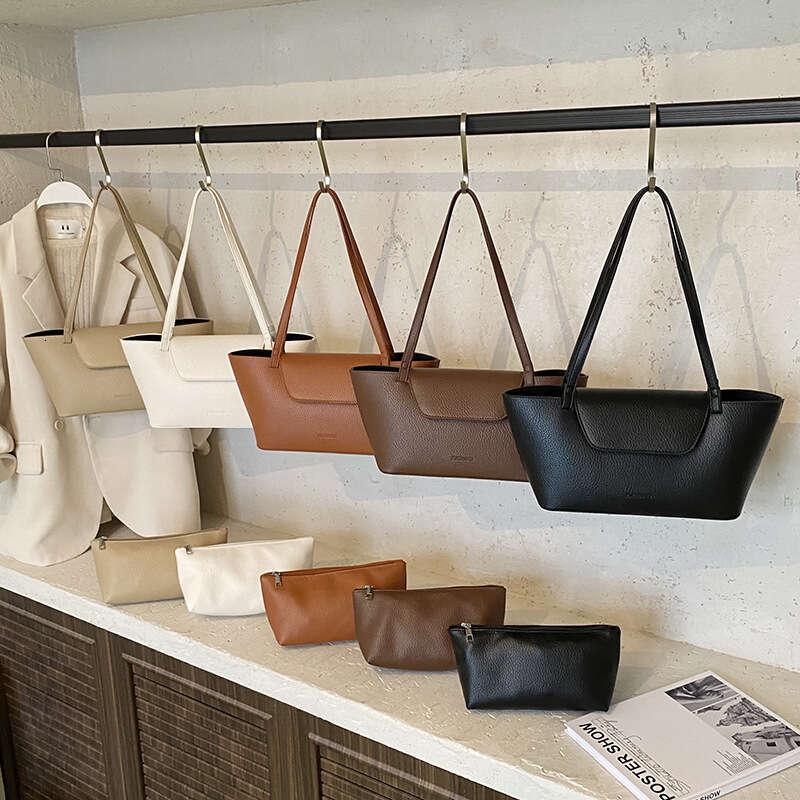 Bags French Style Lychee Pattern Underarm for Women 2025 Summer Fashion Versatile Elegant High-end Single Shoulder Designer Tote Bag