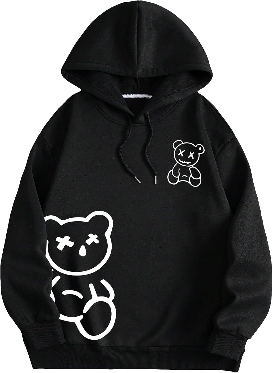 Hoodie for Mens Womens Bear Pattern Drawstring Pullover Hoodie Causal Long Slve Hooded Sweatshirt Graphic Hoodies sweatshirt Pullover Long Slve L25101
