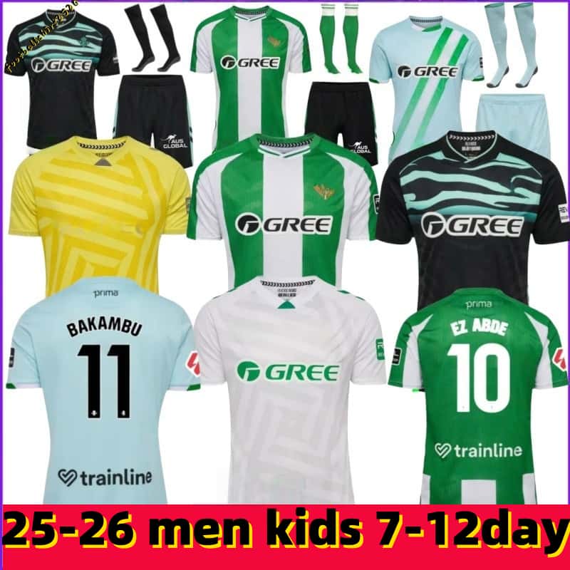 25 26 ReAl BeTis Soccer Jerseys JOAQUIN JUANMI FEKIR B.IGLESIAS AYOZE special edition L.HENRIQUE WILLIAM PEZZELLA ISCO ANTONY Football Shirts Men Uniforms Kids