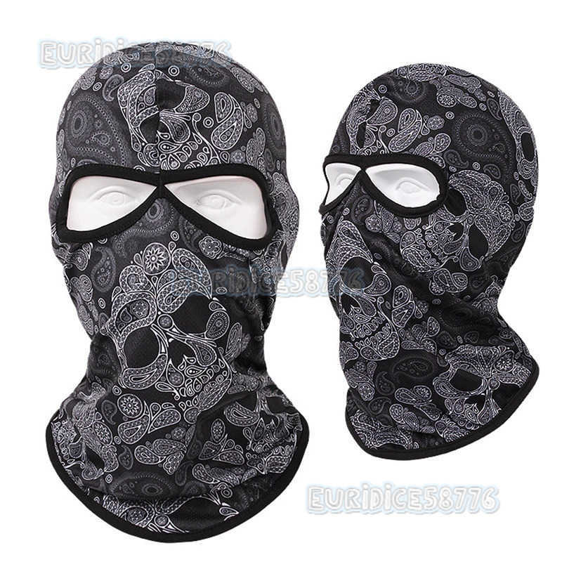 Skull Bandana Balaclava Men Women Ski Mask Windproof Sports Scarf Riding Full Face Cover Fishing Hiking Neck Gaiter Face Shield H250819