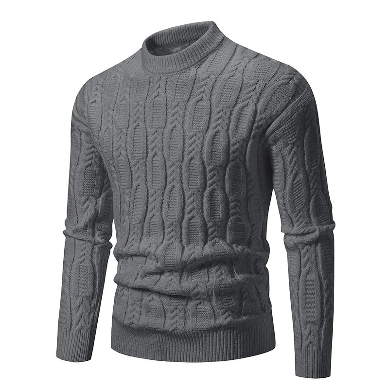 Mens Crew Neck Sweater Soft Casual Sweaters for Men Autumn Classic Pullover Mock Turtleneck Knitted Streetwear 250819