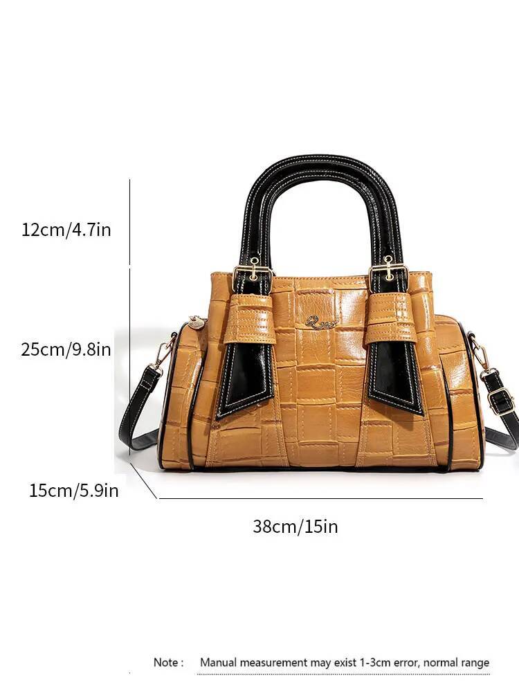 QJBY Designer Brand High Quality Woven Leather Handbag For Women Large Capacity Multi-Layer 2024 New In Crossbody Bags