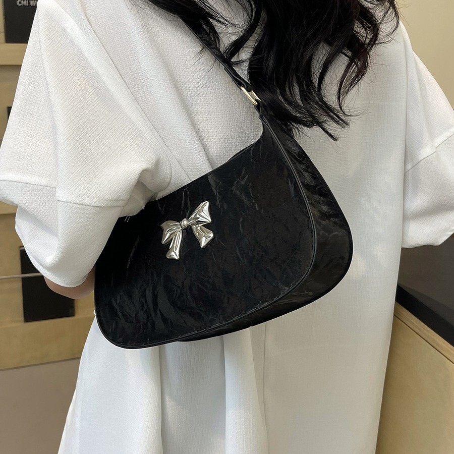 2025 Autumn Bow Women's Handbag Trend Korean style Underarm Cross Shoulder Chain Shoulder Bag Women's Cross Shoulder Bag Designer Bag Women&