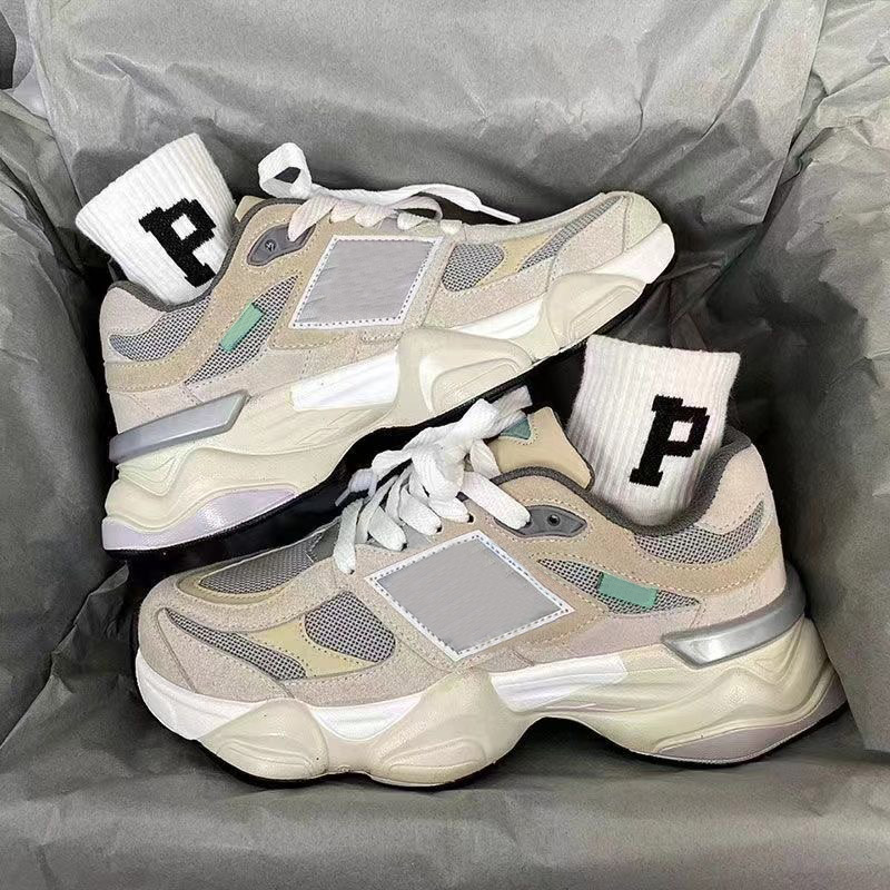 9060 Designer Shoes collaboration couple retro cushioned running shoes height increasing sports shoes Timeless Gift for Women - Stylish Shoes with Det