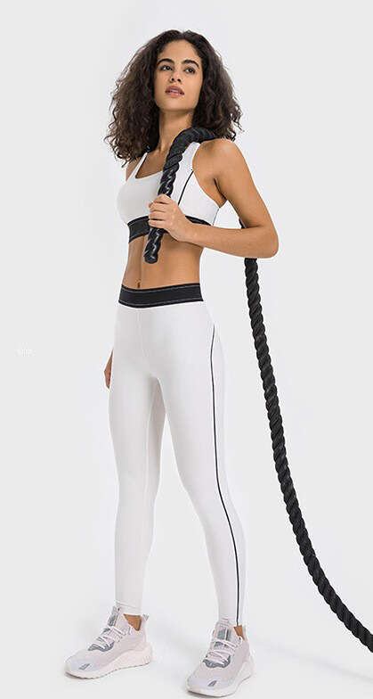 Women's Cotton Yoga Set with High Elasticity