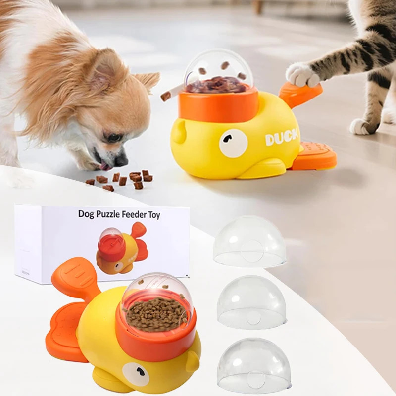 Interactive Dog Puzzle Feeder Toy for Anxious Dogs Cats Anti-slip Food Treat Dispenser Toy Mental Stimulate Slow Feeder for Dogs 250813
