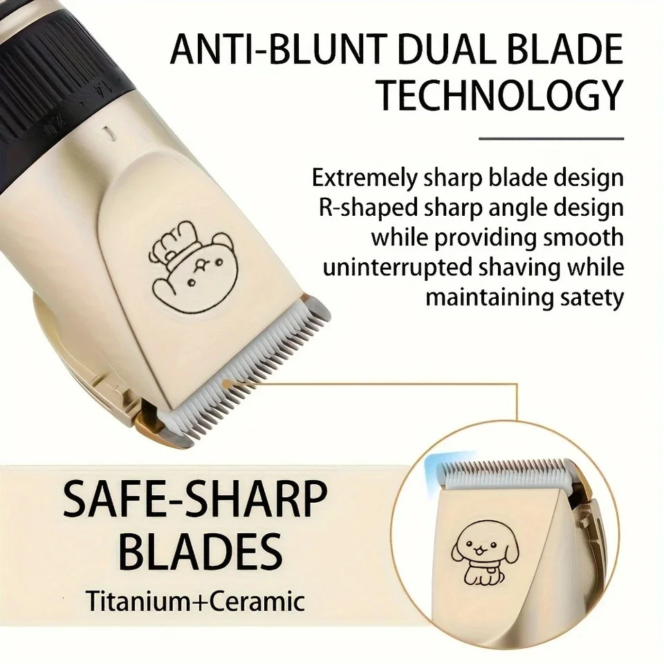 Dog Clipper Dog Hair Clippers Grooming Pet/Cat/Dog/Rabbit Haircut Trimmer Shaver Set Pets Cordless Rechargeable Professional 250813