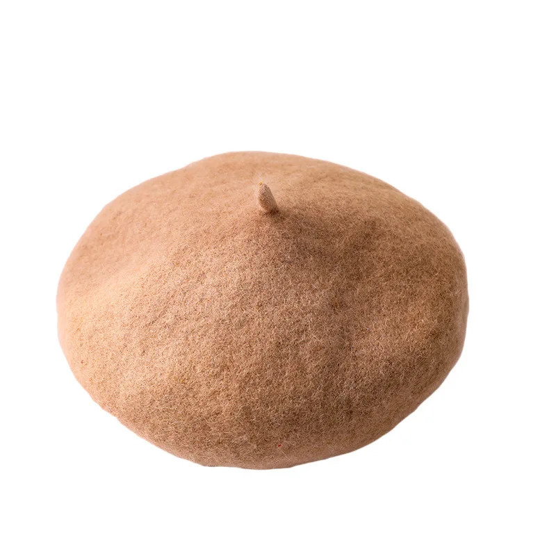 Women Wool Berets French Artist Style Warm Winter Beanie Hat Retro Plain Beret Solid Color Elegant Lady All Matched Autumn Caps 250819