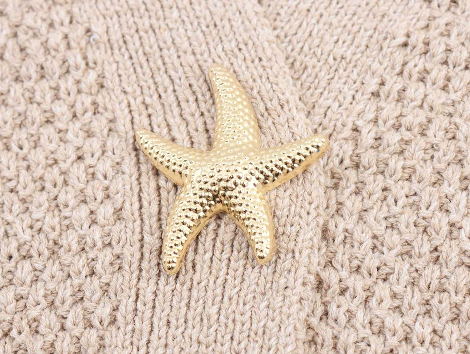 2025 Summer New Womens Clothing European and American Style Star-Shaped Button Decoration Knitted Jacket XJ250819