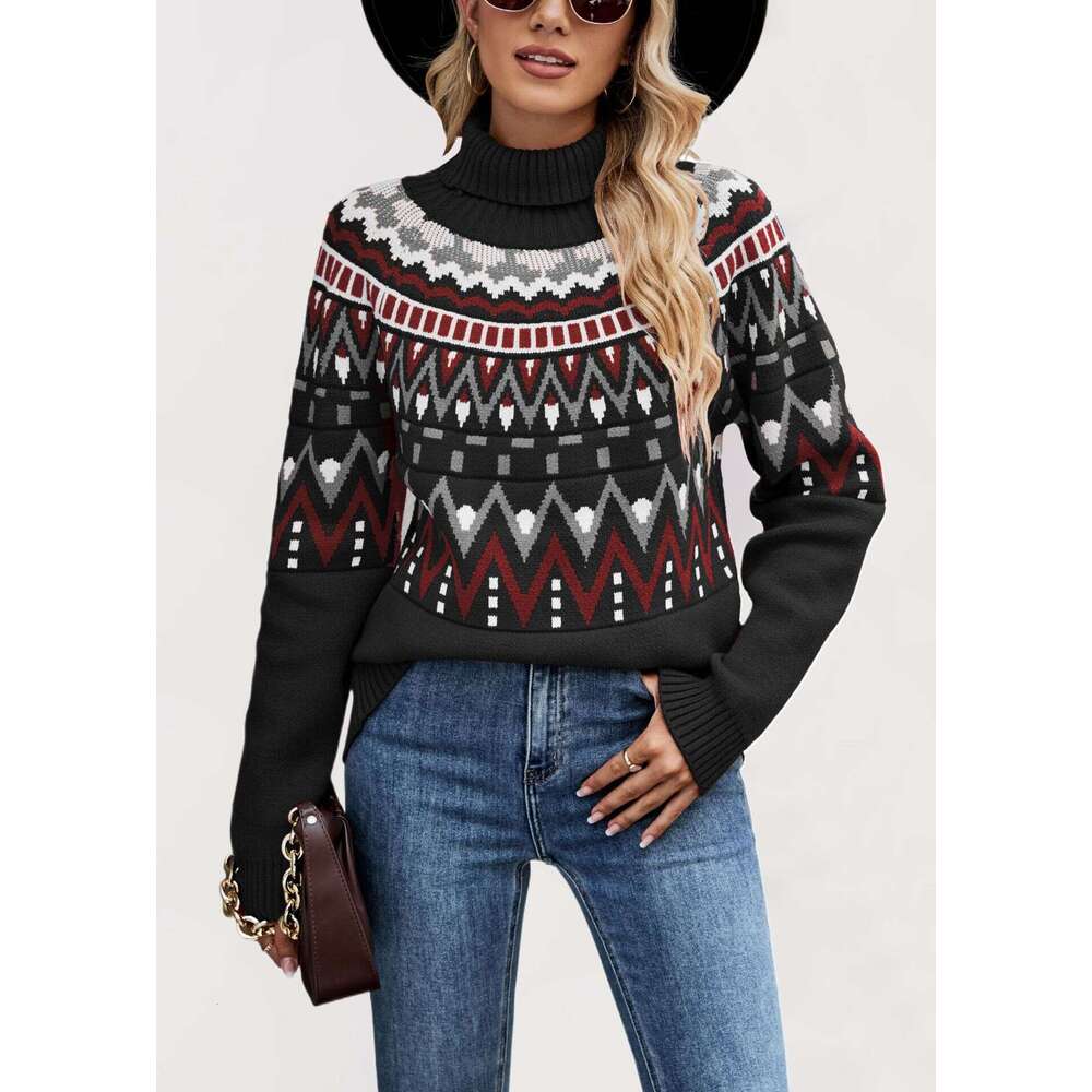 Autumn And Winter New Temu Loose Mid-Length Knitted Women's Sweater B5