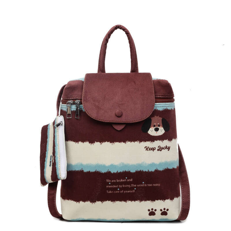 Designer American Style Leopard for Women 2025 Summer Cute Print Versatile Casual Outdoor Bags Commuting Small Backpack