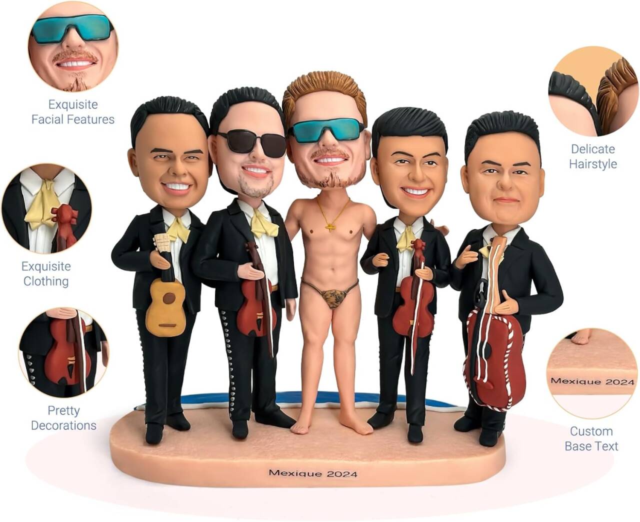 Customized pet bobblehead figurines, personalized puppy bobbleheads,2~5inch, made according to photos, unique gifts for friends, family, and lovers, e