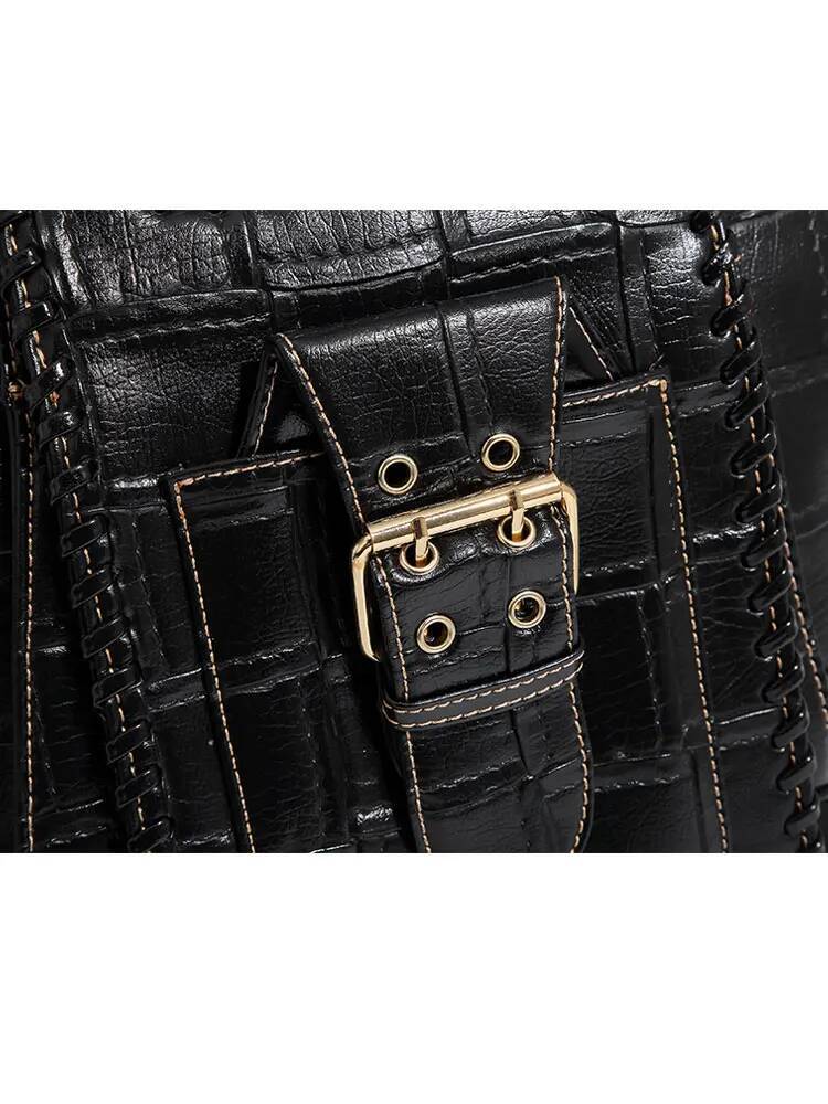 QJBY Women's Fashion Tote Bags 2024 New In Handbag Designer Brand High-End Leather Large Capacity Multi-Layer Send Wallet