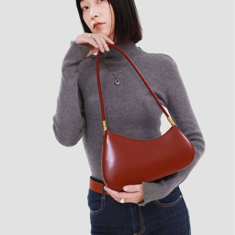 Jonlily Women Genuine Leather Shoulder Female Fashion Handbag Tote Casual Daybag Ladies Underarm Sling Bag Purse KG