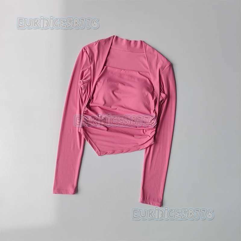 Autumn New Yoga Wear Sports Yoga Top Womens Sports Shirt with Chest Pad Long Sleeve Quick-dry Outdoor Fitness T-shirt H250819