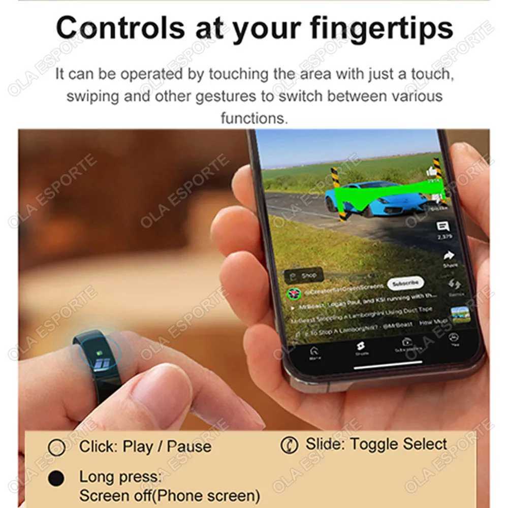 2025 NFC Ceramic LED Smart Ring Built-in NFC Ring 5ATM Waterproof Gesture Control Health Monitoring Multi-Sports Modes Smart Ring W250819