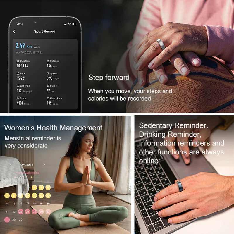 2025 NEW R10 Smart Ring with Gesture Control 5ATM Waterproof Health Tracker Health Ring Smart Monitor q ring smart W250819