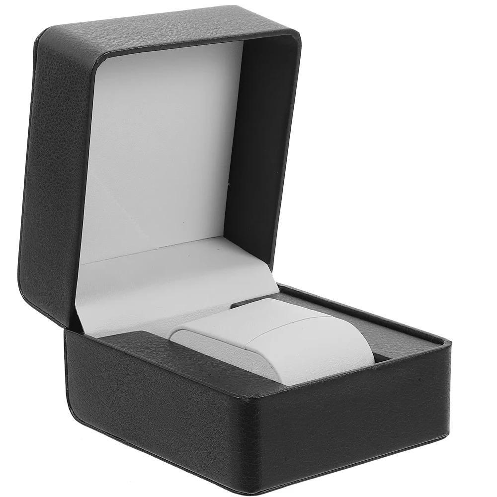 Black Single Watch Gift BoxPU Leather Wristwatch Display Case Organizer for Men and Women PU Leather Watch Organizer 250819