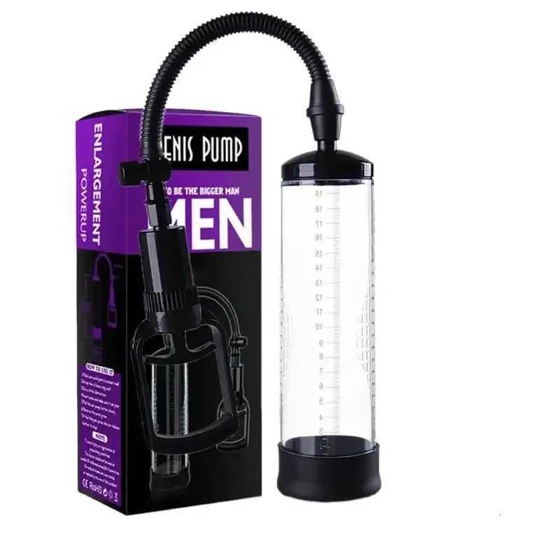 Penis Pump Extender Enlarger Male Sex Toys Manual Penis Vacuum Pump Sexual Enhancer Adult Toys Training Device XJ250819