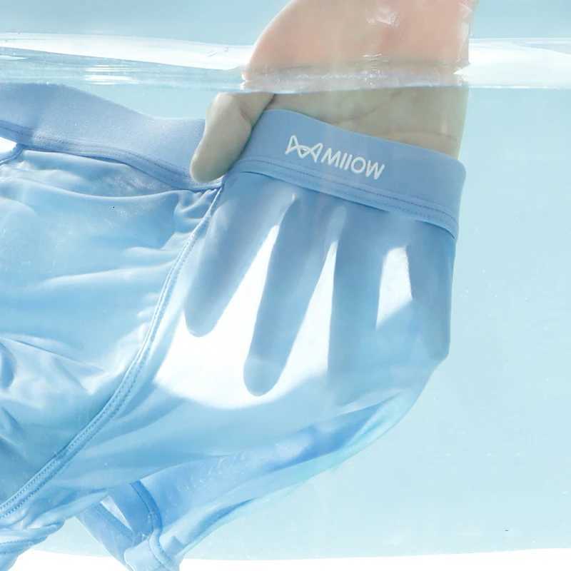 3Pcs Thin Ice Silk Men Boxershorts Graphene Antibacterial Men Underwear Breathable Mens Underpants Mens Boxers Briefs Trunks W250819