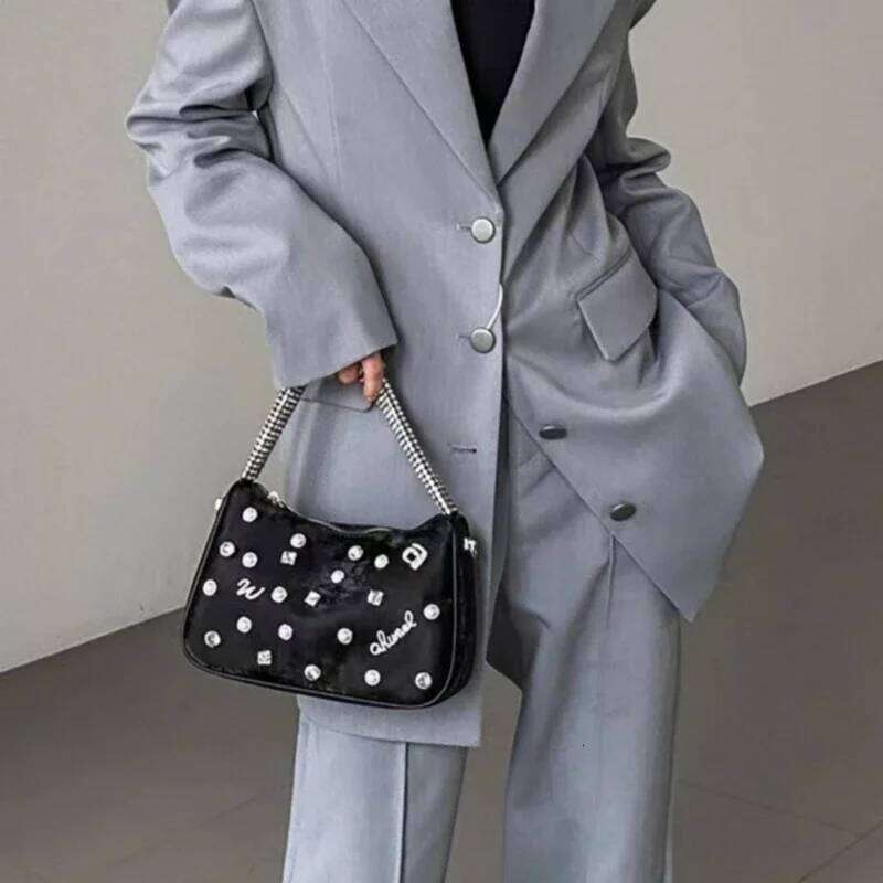 Designer Handbag Women New High Quality Veet Dias Letter Shoulder Trend Fashion Chic Elegant Crossbody Bag