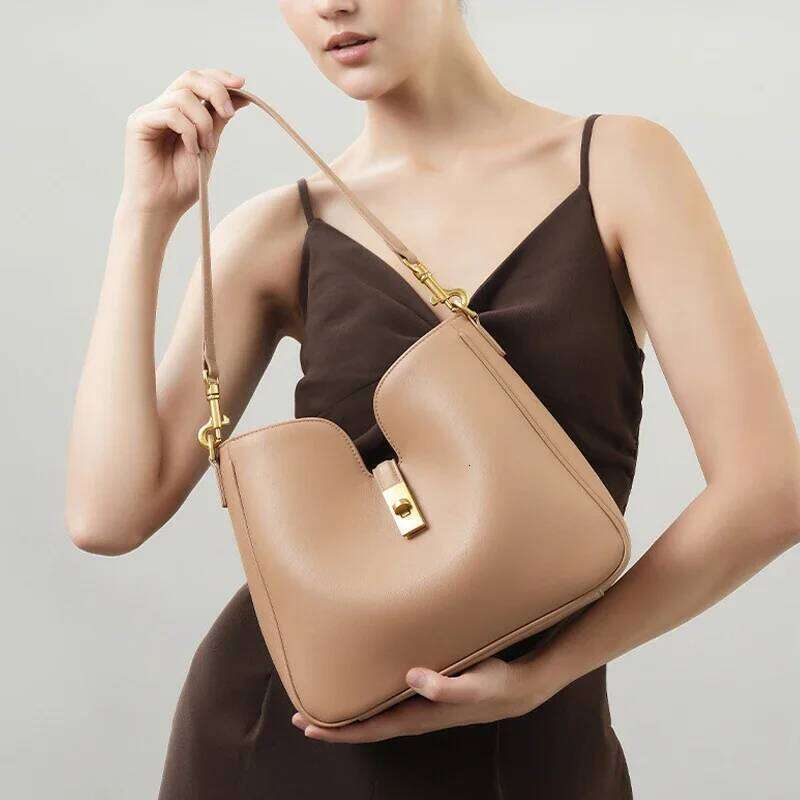 Female Natural Cowhide Handbags Ladies Cow Split Leather Crossbody Women S Tote Commuter Large Capacity Shoulder Bags New