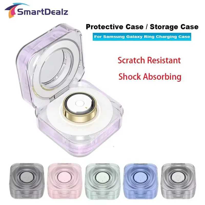 4 Samsung Galaxy Ring Charging Case Soft TPU Protective Case Scratch Resistant Shock Absorbing Transparent Protective Case W250819