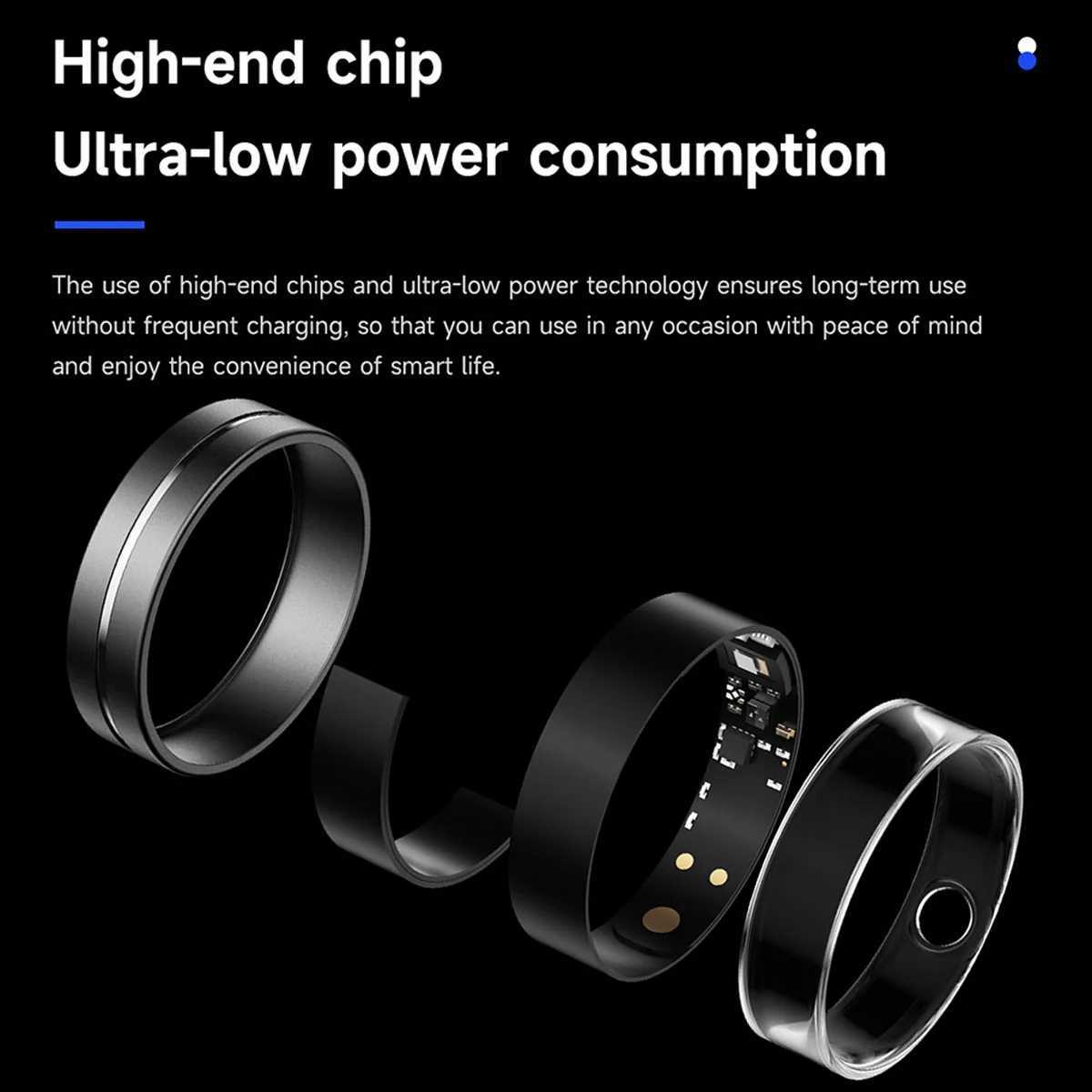 2025 New Smart Ring Health Tracker/Heart Rate/Sleep Monitoring Step Counting 5 ATM Waterproof Multi Sports Modes For Men Women W250819