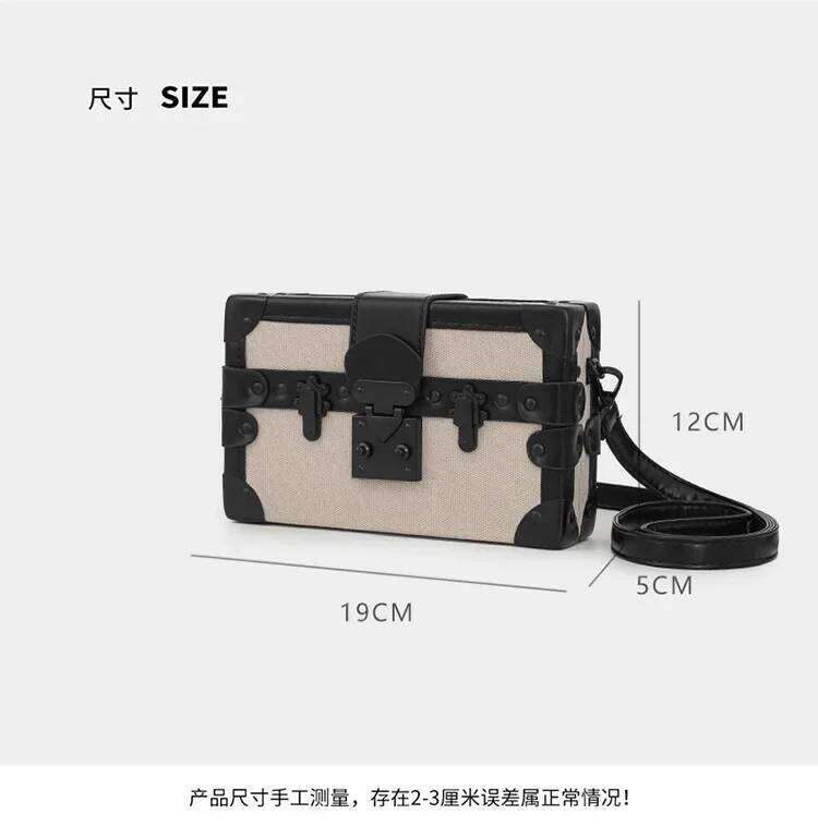Stylish Bag For All Charming Retro Small Box Style Versatile Single Shoulder Crossbody Carry High End Texture