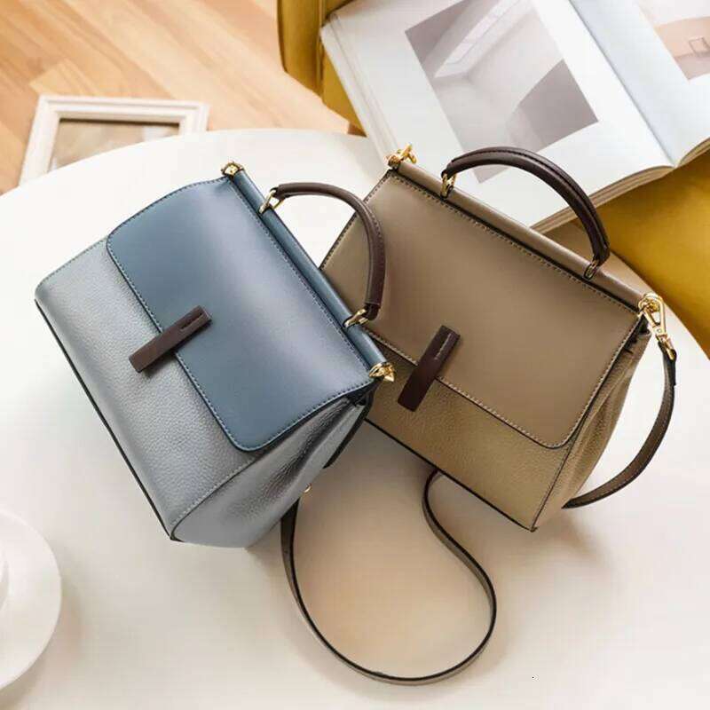Alirattan 2025 New Summer Crossbody Fashion Shoulder Bag Women's Handbag Genuine Leather