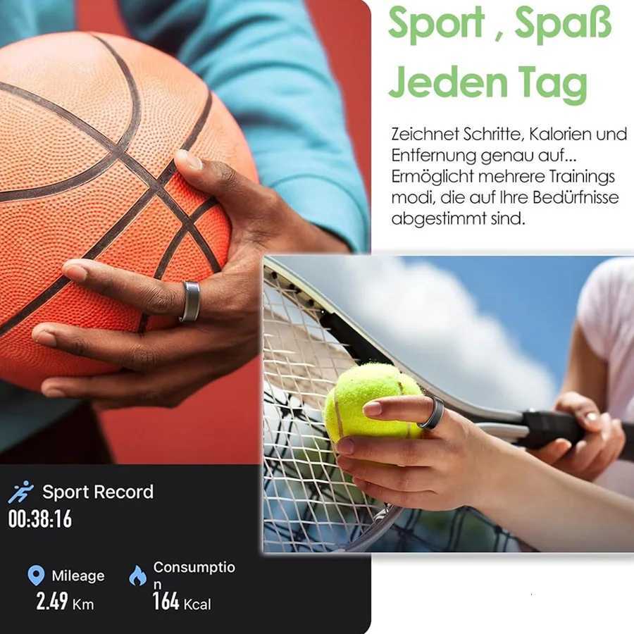 Little Meatball Health Fitness Tracker Smart Ring with Calorie/Blood Pressure/Sleep Monitoring IP68 for Pedometer Workouts W250819