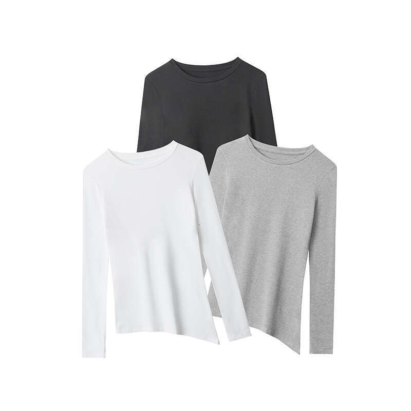 American Style Finger Design Long Sleeve T-Shirt For Women Spring And Autumn Versatile Slim Fit Hot Girl Top B5