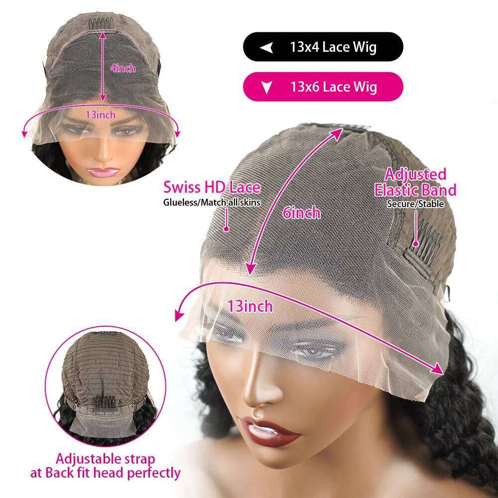 30 40 Inch 13X6 Frontal Straight 13X4 HD Front 250% Lace Wigs Full Human Hair Sale