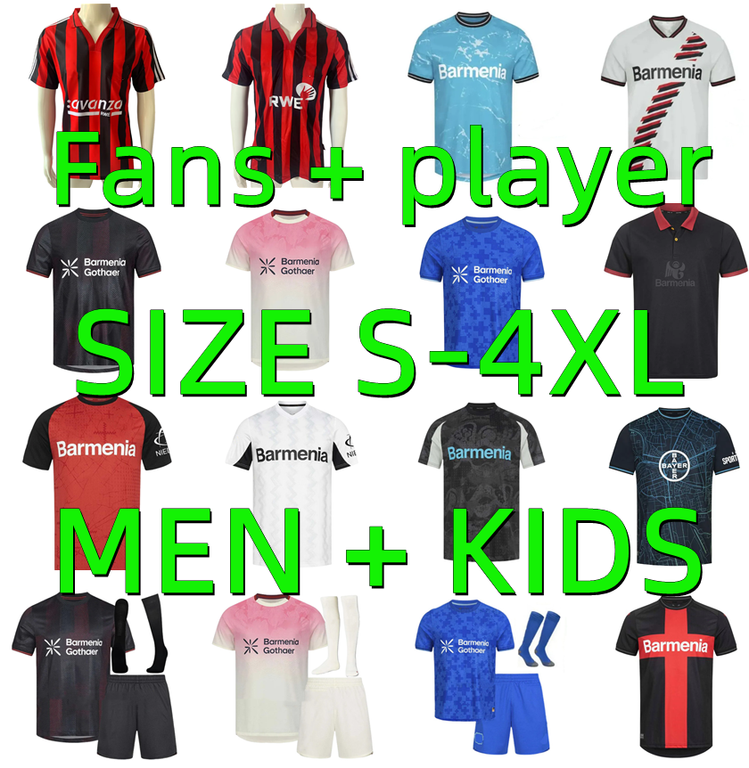 24 25 26 Leverkusen Soccer Jerseys 2024 2025 2026 Home Away Wirtz GRIMALDO BONIFACE PALACIOS SCHICK TILLMAN 00 01 02 Retro Football Shirt Men kids Kits Player version
