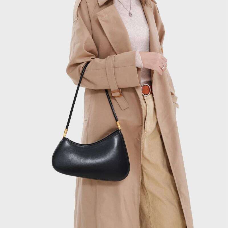 Jonlily Women Genuine Leather Shoulder Female Fashion Handbag Tote Casual Daybag Ladies Underarm Sling Bag Purse KG