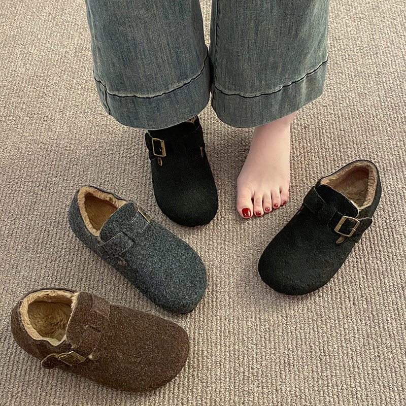 new Free delivery designer woman cotton boots Fashionable cotton shoes for both indoor and outdoor wear with plush warm shoes