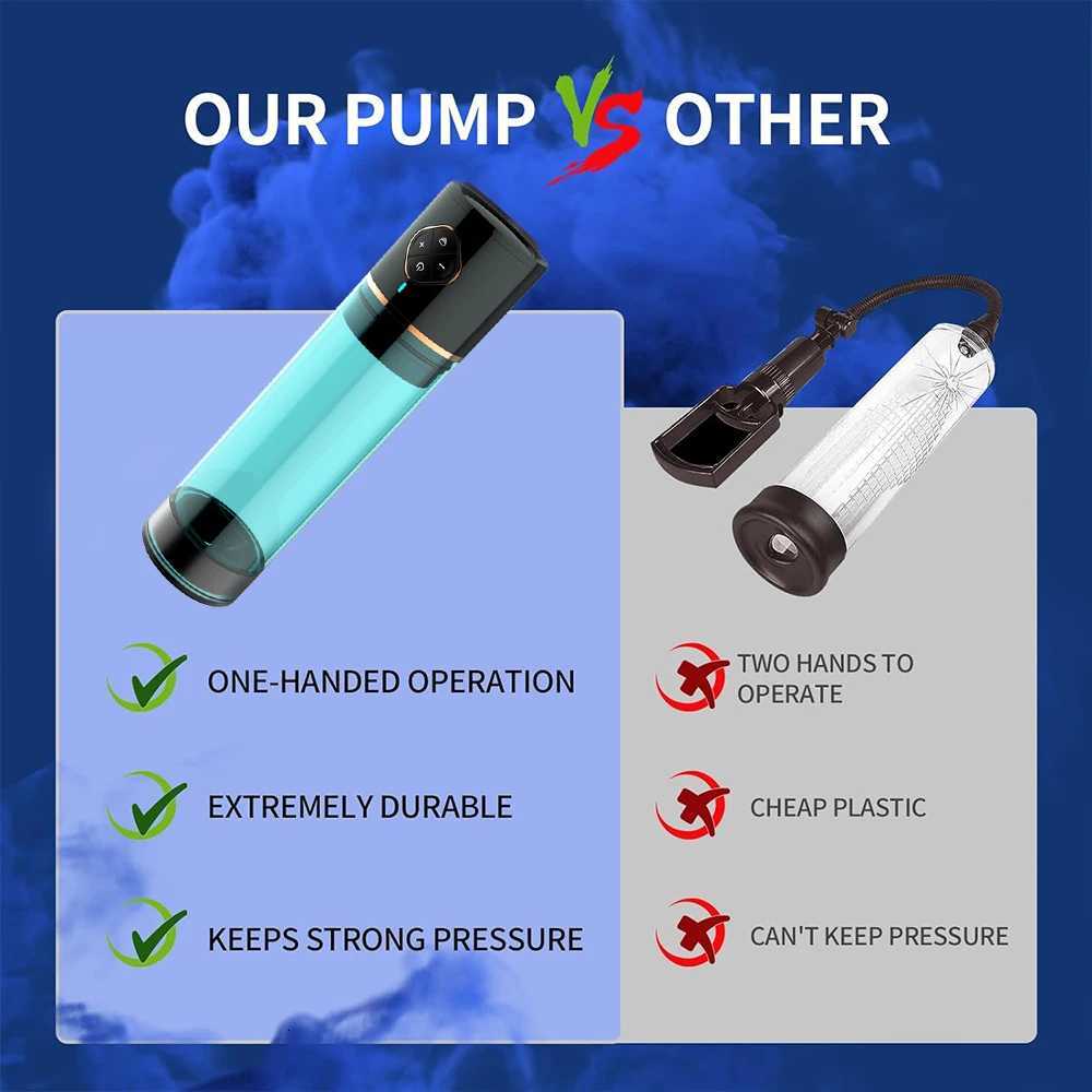 Electric Penis Pump for Enlargement Man Vacuum Pump Enlargement Extend Pump Enlargement Extend Endurance Trainer XJ250819