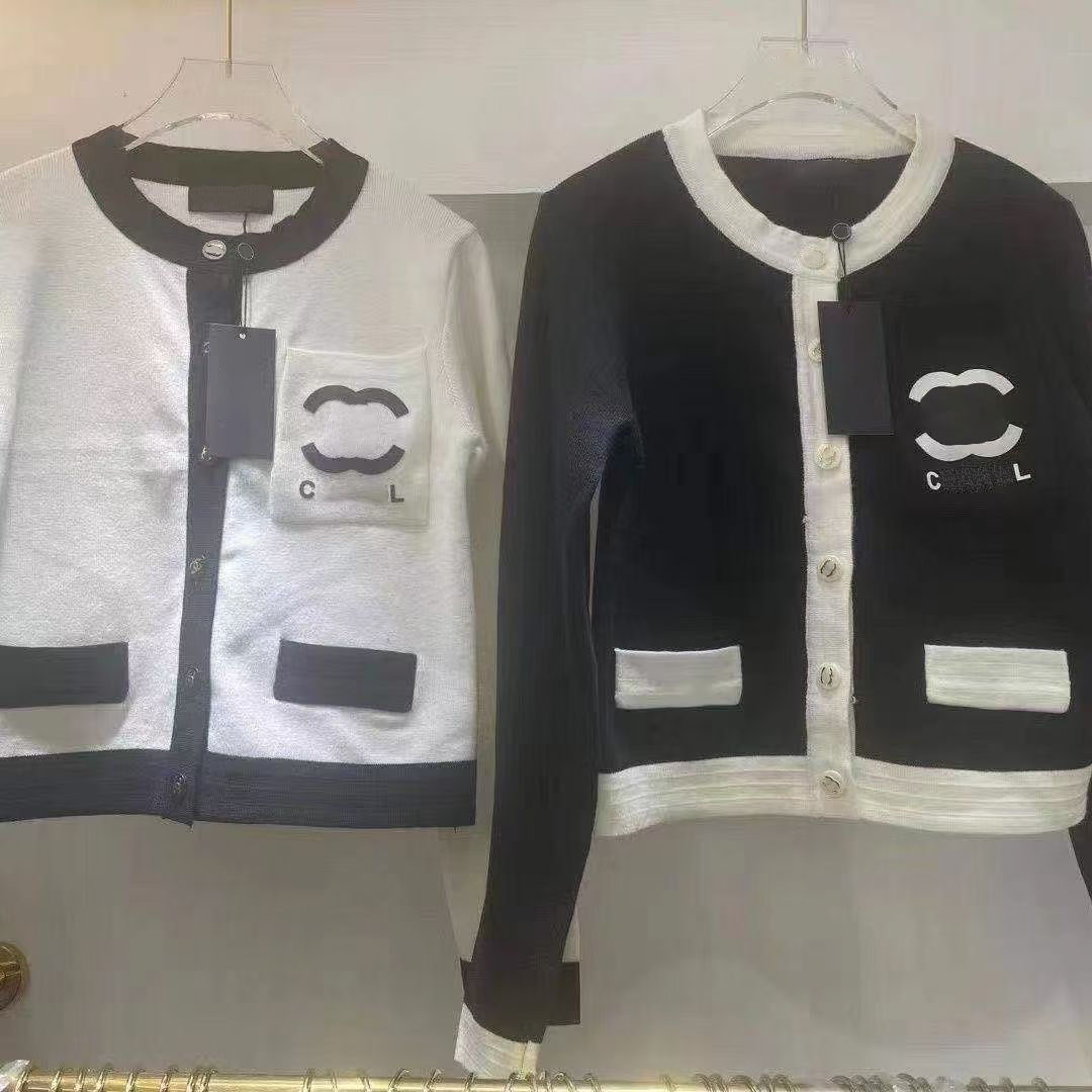 Women's Fitted Knitted Cardigan Top with Autumn/Winter Fragrance Design Sizes S-XXL